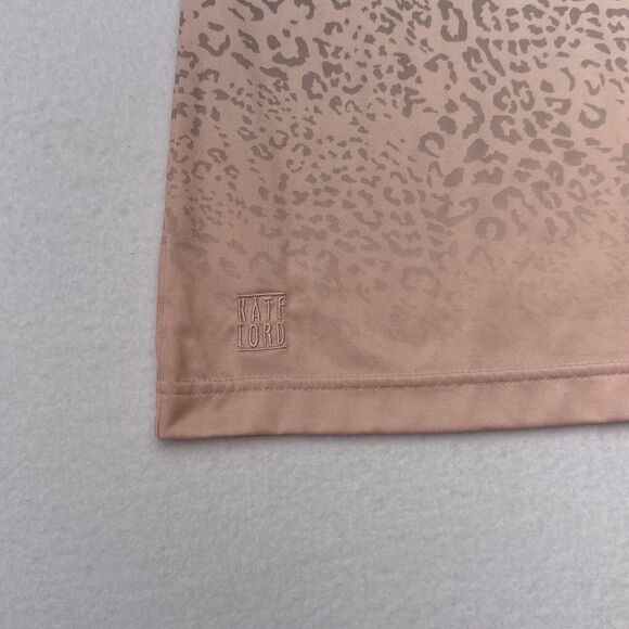 Kate‎ Lord Golf Top Size Large Pink Leopard Print Tennis Saddlebrook Resort Polo - Picture 5 of 11